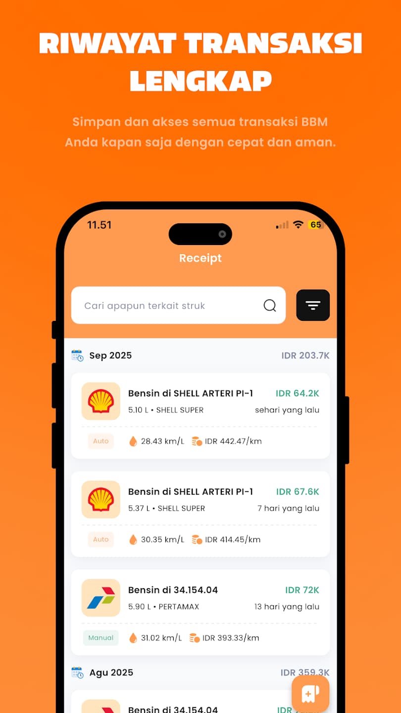 Riwayat Transaksi Lengkap