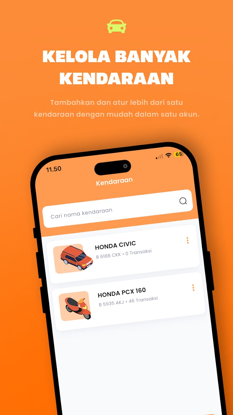 Kelola Banyak Kendaraan